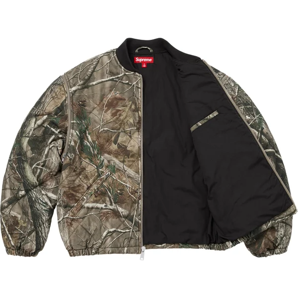 Supreme Zip-Off Sleeve Quilted Bomber Jacket - Realtree® AP Camo (front)