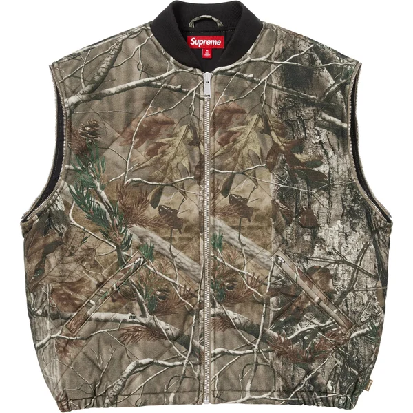 Supreme Zip-Off Sleeve Quilted Bomber Jacket - Realtree® AP Camo (front)
