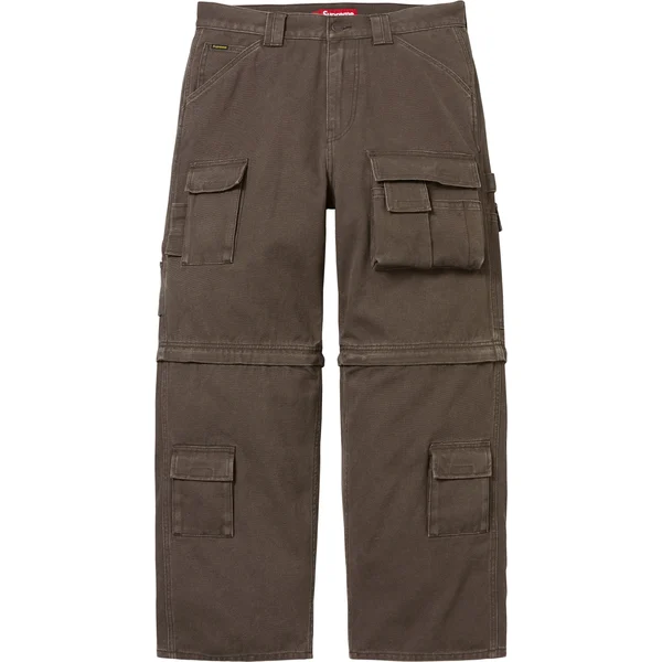 Supreme Zip-Off Utility Pant - Brown (front)