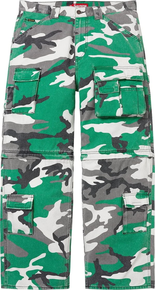 Supreme Zip-Off Utility Pant - Green Camo (front)