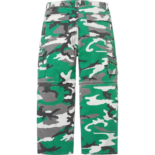 Supreme Zip-Off Utility Pant - Green Camo (front)