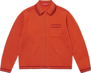 Supreme Zip Up Polo Sweater