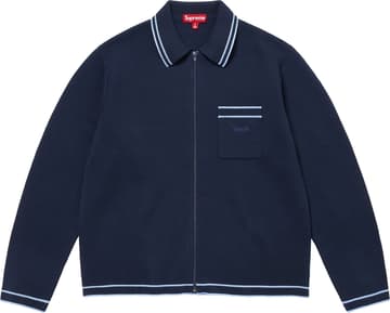 Supreme Zip Up Polo Sweater