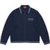 Supreme Zip Up Polo Sweater - Navy (front)