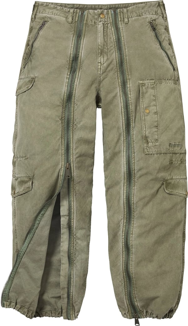 Supreme®/Alpha Industries® Cotton Flight Pant - Olive (detail)