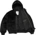 Supreme®/Alpha Industries® Wool Hooded Bomber Jacket - Black (detail)