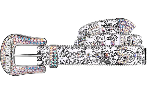 Supreme®/b.b. Simon® Bandana Belt - White (front)