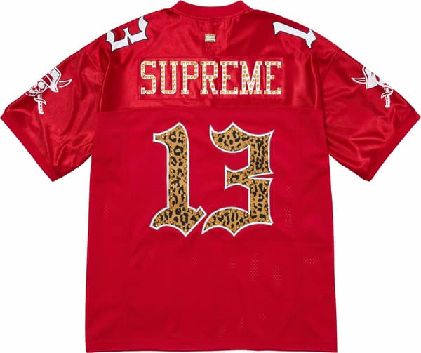 Supreme®/b.b. Simon® Football Jersey - Red (detail)