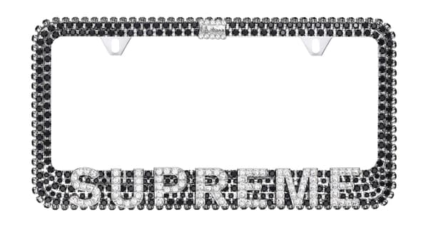 Supreme®/b.b. Simon® License Plate Frame - Black (front)