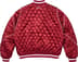 Supreme®/Champion® Quilted Satin Varsity Jacket - Dark Red (detail)