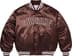 Supreme®/Champion® Satin Varsity Jacket - Brown (front)