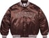 Supreme®/Champion® Satin Varsity Jacket - Brown (front)