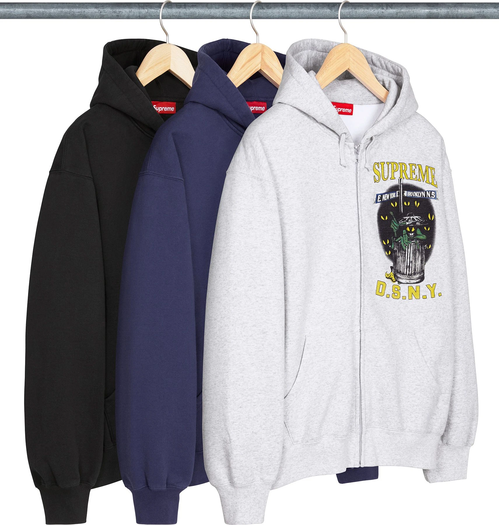 Supreme/DSNY Zip Up Hooded Sweatshirt