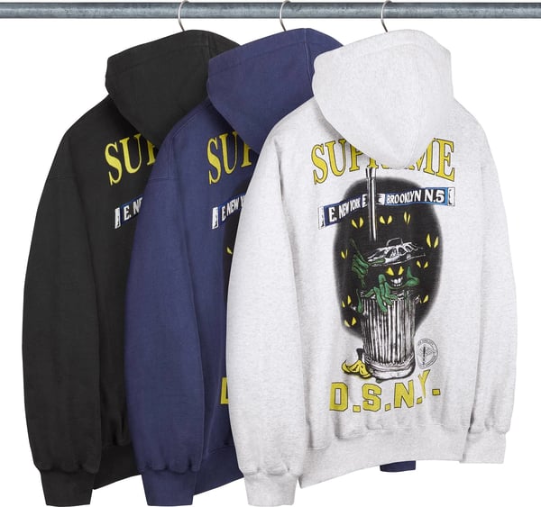 Supreme/DSNY Zip Up Hooded Sweatshirt - Group Shot