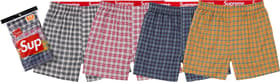 Supreme®/Hanes® Plaid Boxers (4 Pack)