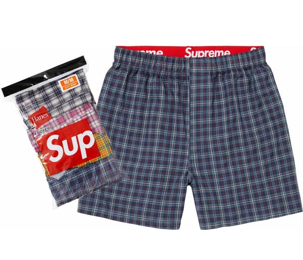 Supreme®/Hanes® Plaid Boxers (4 Pack) - Multicolor (front)
