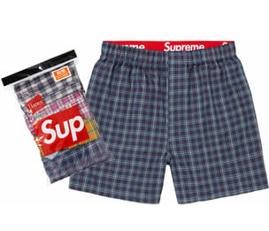 Supreme®/Hanes® Plaid Boxers (4 Pack) Multicolor