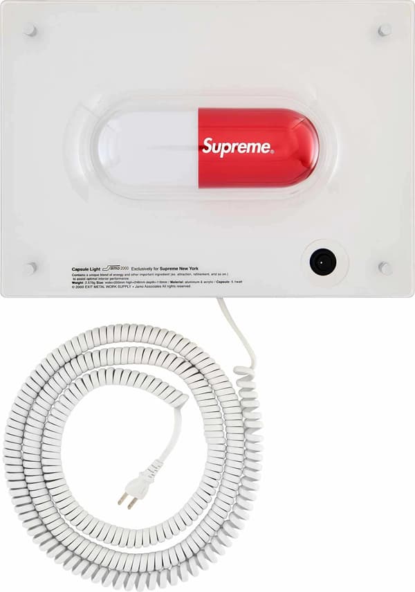 Supreme®/Jamo Capsule Light - Red (detail)