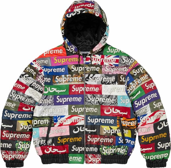 Supreme®/Jeff Hamilton® Box Logo Appliqué Hooded Leather Jacket - Multicolor (front)