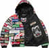 Supreme®/Jeff Hamilton® Box Logo Appliqué Hooded Leather Jacket - Multicolor (detail)