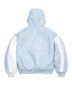Supreme®/Jordan® Hooded Leather Jacket - Blue (back)