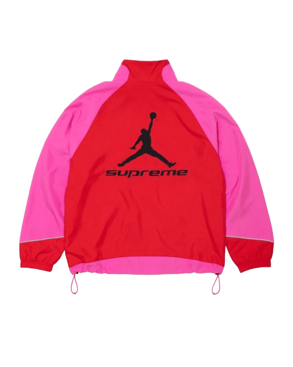 Supreme®/Jordan® Track Jacket - Pink (front)