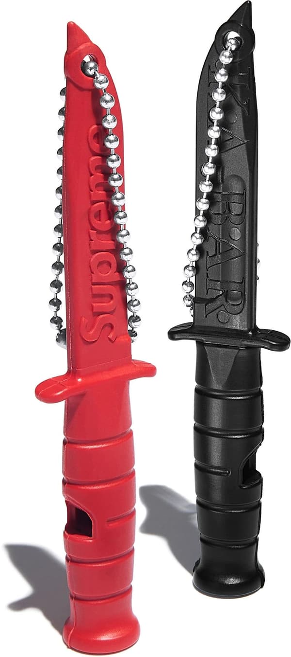 Supreme®/Ka-Bar Emergency Whistle Keychain colorway 2