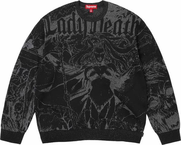 Supreme®/Lady Death® Sweater - Black (front)