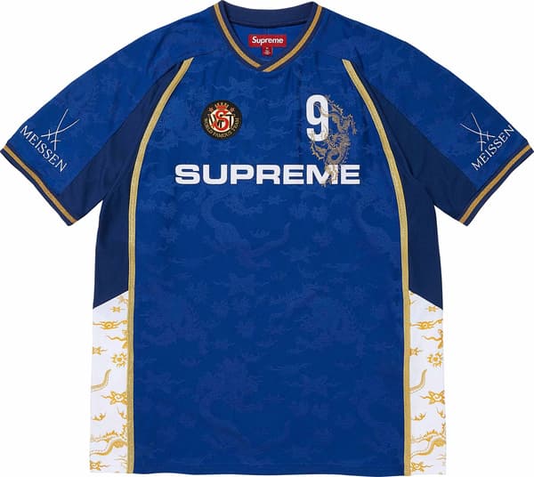 Supreme®/Meissen® Jacquard Soccer Jersey - Royal (front)