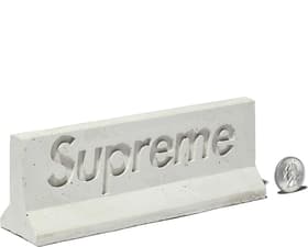 Supreme®/Mini Materials 1:12 Scale Jersey Barrier Grey