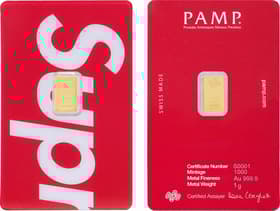 Supreme®/PAMP Suisse 1 g Gold Bar