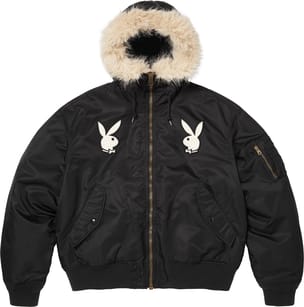Supreme®/Playboy® Hooded MA-1 Black
