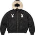 Supreme®/Playboy® Hooded MA-1 - Black (front)