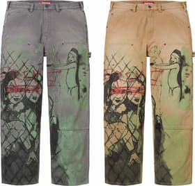 Supreme/Rita Ackermann Double Knee Painter Pant