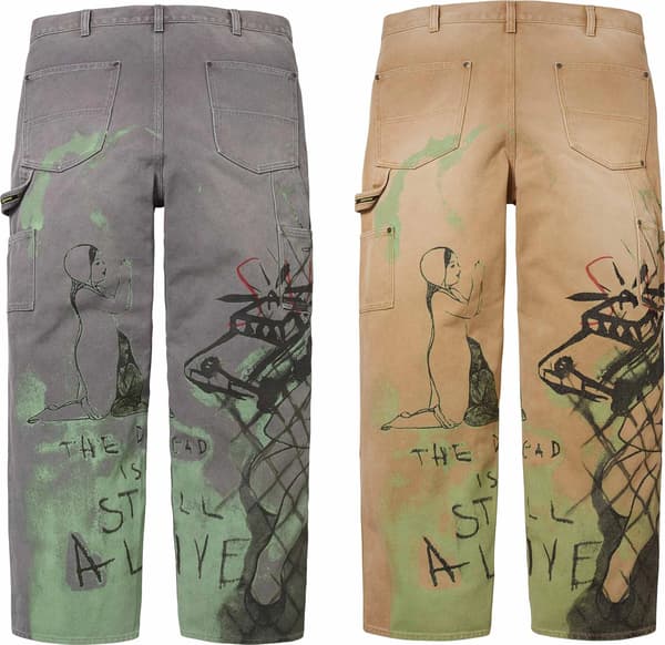 Supreme/Rita Ackermann Double Knee Painter Pant - Group Shot