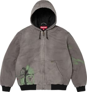 Supreme/Rita Ackermann Hooded Work Jacket Grey