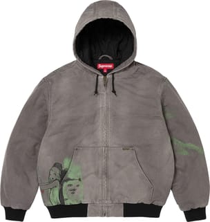 Supreme/Rita Ackermann Hooded Work Jacket Grey