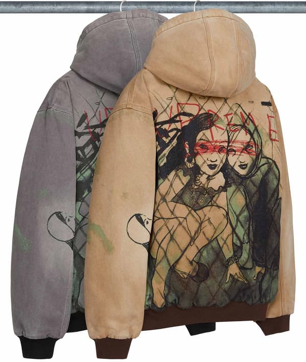Supreme/Rita Ackermann Hooded Work Jacket - Group Shot