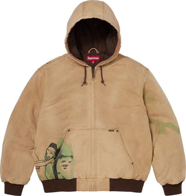 Supreme/Rita Ackermann Hooded Work Jacket - Tan (front)