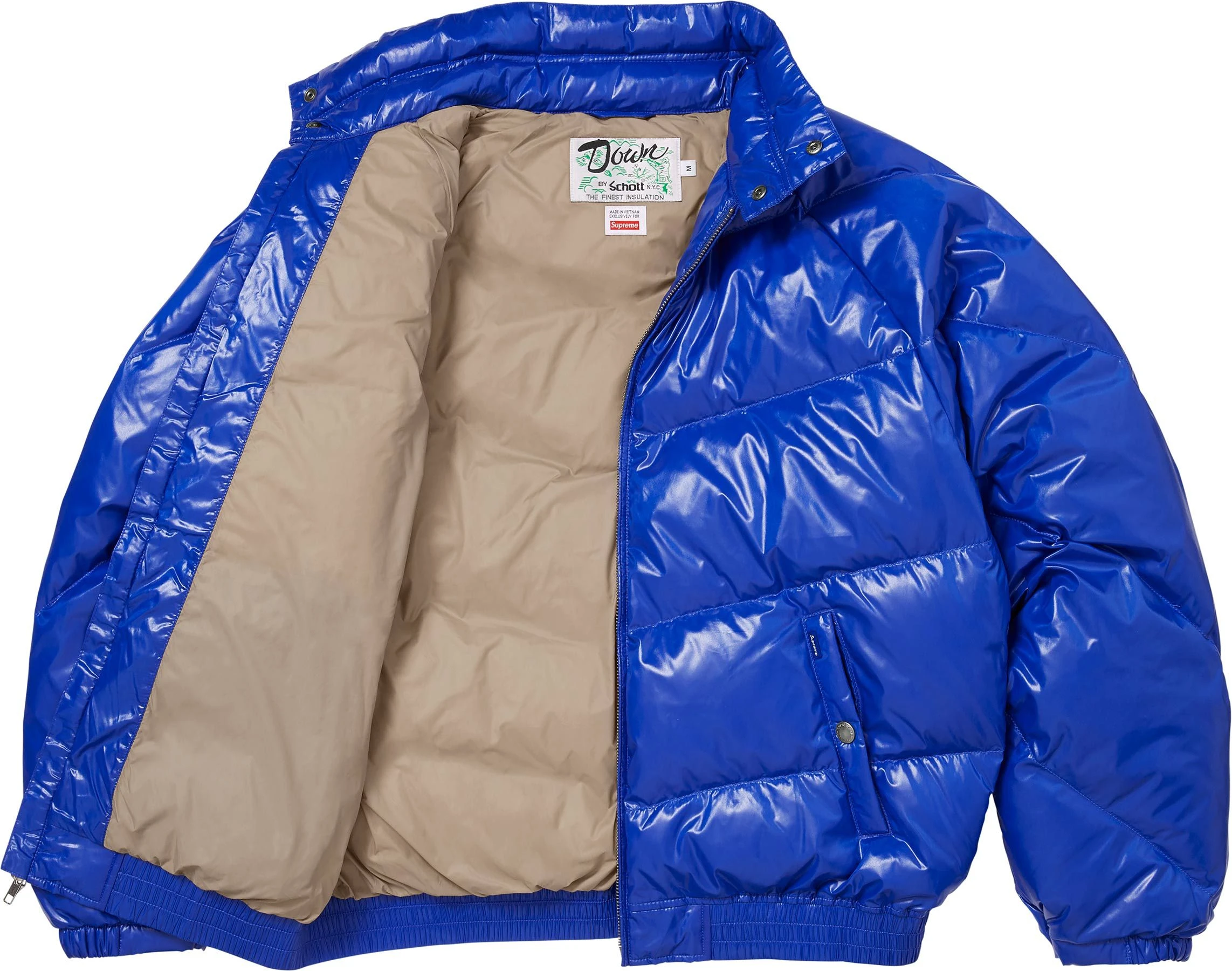Supreme®/Schott® Glossy Lightweight Down Puffer Jacket colorway 4