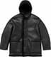 Supreme®/Schott® Hooded Shearling Coat - Black (front)