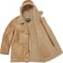 Supreme®/Schott® Hooded Shearling Coat - Tan (detail)