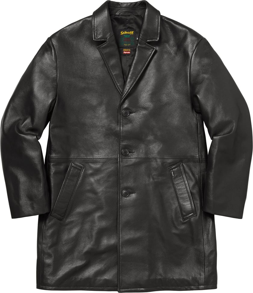 Supreme®/Schott® Leather Overcoat