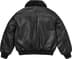 Supreme®/Schott® Shearling Collar Bomber Jacket - Black (detail)