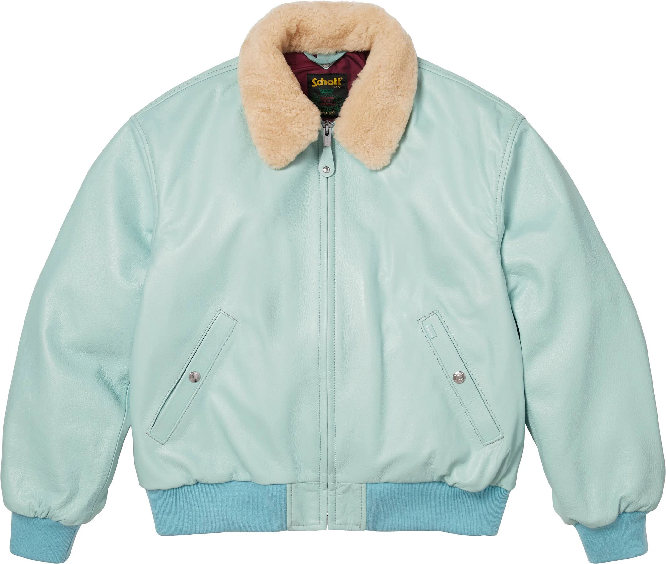 Supreme®/Schott® Shearling Collar Bomber Jacket colorway 3