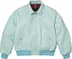 Supreme®/Schott® Shearling Collar Bomber Jacket - Light Blue (detail)