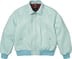 Supreme®/Schott® Shearling Collar Bomber Jacket - Light Blue (detail)