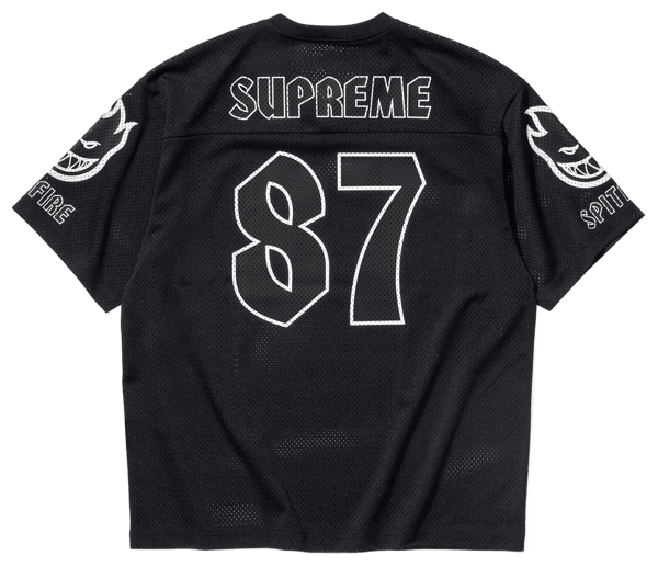 Supreme®/Spitfire® Football Jersey - Black (front)