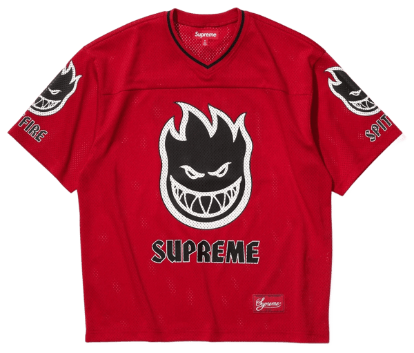 Supreme®/Spitfire® Football Jersey - Red (front)