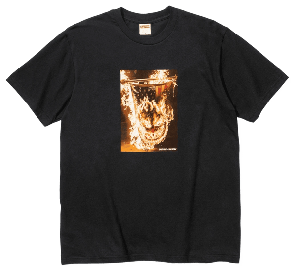 Supreme®/Spitfire® Flag Tee - Black (front)
